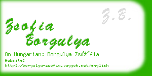 zsofia borgulya business card